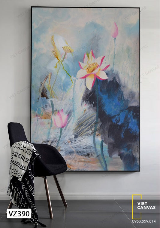 Tranh Hoa Sen Thuần Khiết - VZ390