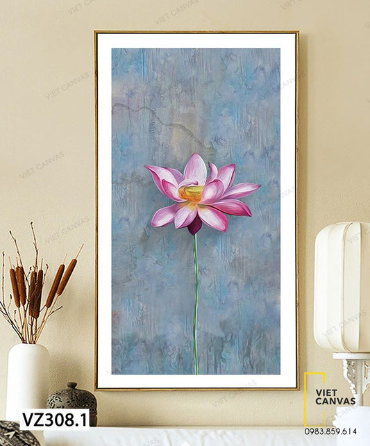 Tranh Hoa Sen Tinh Tế - VZ308.1