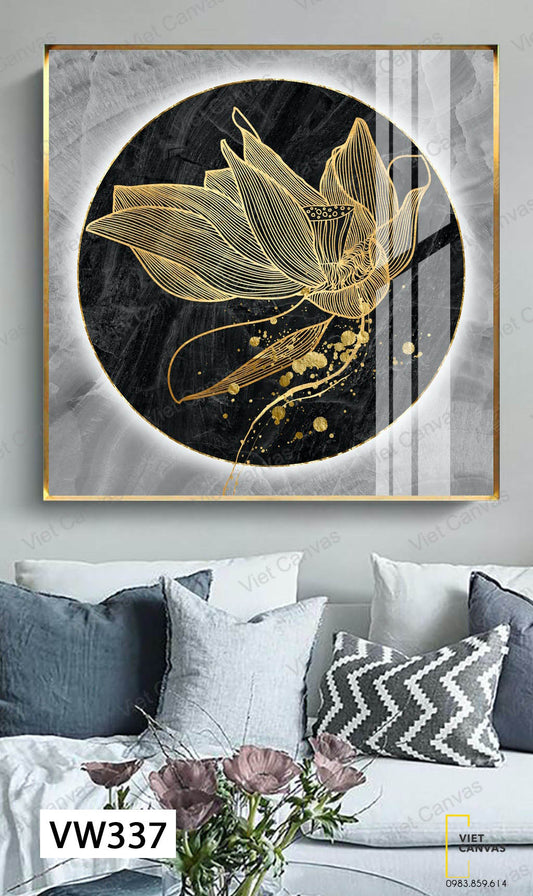 Tranh Hoa Sen Tỏa Sắc - VW337