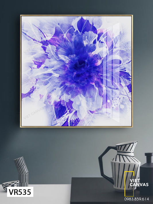 Tranh Hoa Tím Đẹp Mê Say - VR535
