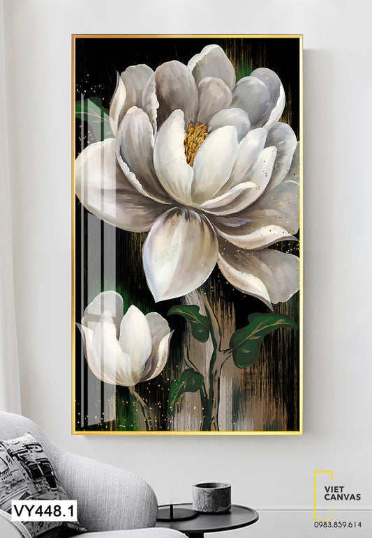 Tranh Hoa Trắng Tinh Khôi - VY448.1