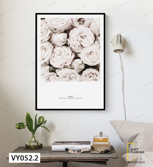 Tranh Hoa Trắng Trẻ Trung - VY052.2