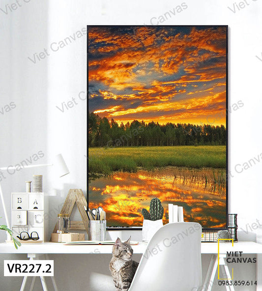 Tranh Khu Rừng Và Cánh Đồng - VR227.2