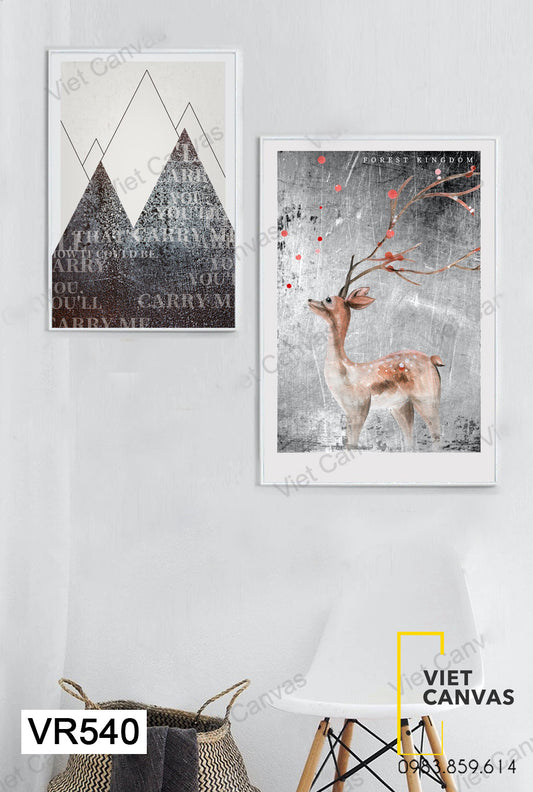 Bộ 2 Tranh Hươu - VR540