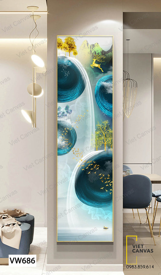 Tranh Hươu Và Cây - VW686