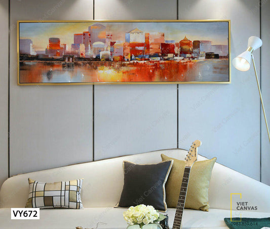 Tranh Khắc Họa Khu Phố - VY672