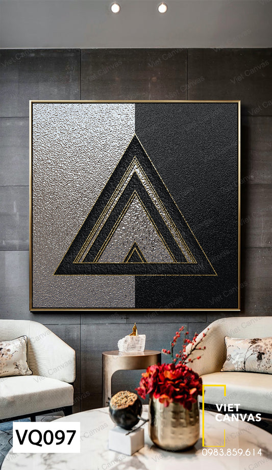 Tranh Khối Hình Tam Giác - VQ097