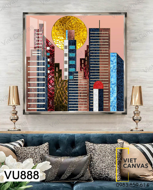 Tranh Những Tòa Cao Ốc - VU888