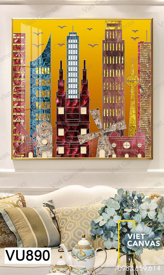 Tranh Những Tòa Nhà Cao Tầng - VU890