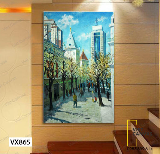 Tranh Khu Phố Hiện Đại - VX865