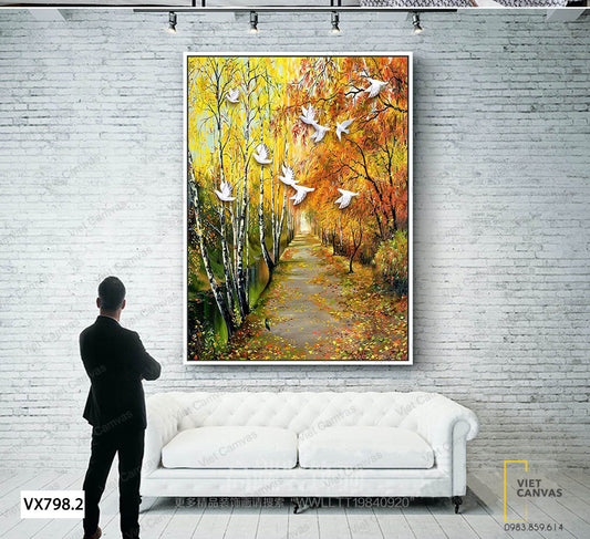 Tranh Khu Rừng Chim Bay - VX798.2