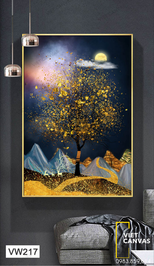 Tranh Khung Cảnh Dưới Ánh Trăng - VW217