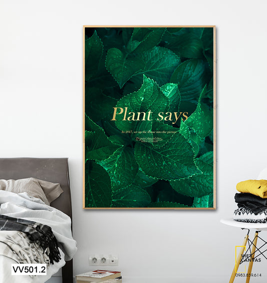 Tranh Lá Cây Tươi Mát - VV501.2