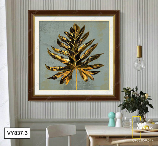 Tranh Lá Cây Vàng Ươm - VY837.3