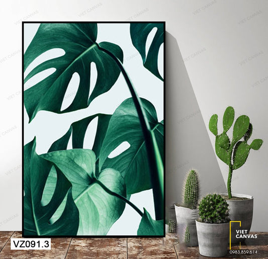 Tranh Lá Xanh Đơn Giản - VZ091.3