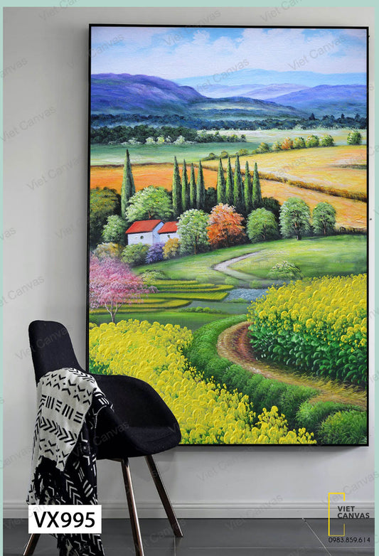Tranh Làng Quê Trên Vùng Cao - VX995
