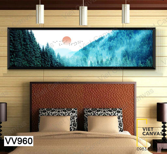 Tranh Mặt Trời Và Rừng Thông - VV960