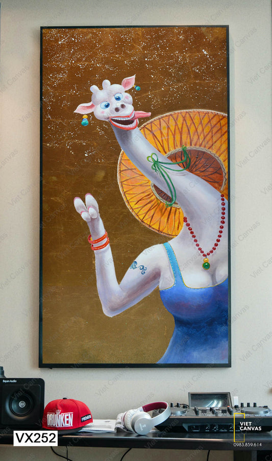 Tranh Cô Gái Nghệ Thuật - VX252