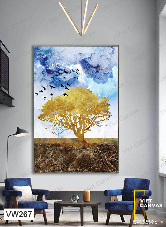 Tranh Nghệ Thuật Cây Cổ Thụ Tuyệt Đẹp - VW267
