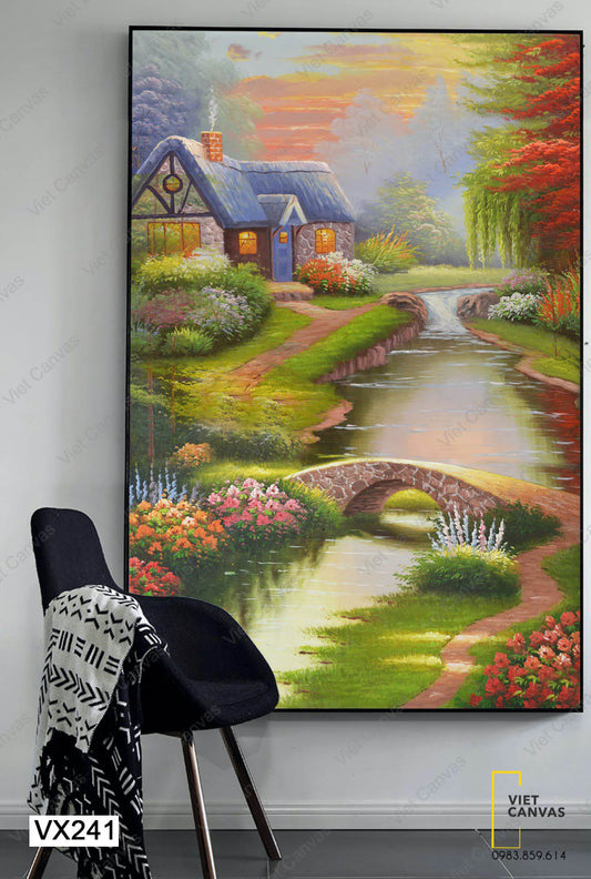 Tranh Ngôi Nhà Trong Khu Rừng Mộng Mơ - VX241