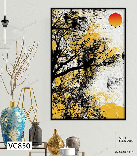 Tranh Ngọn Cây Cao Vút Dưới Ánh Mặt Trời - VC850