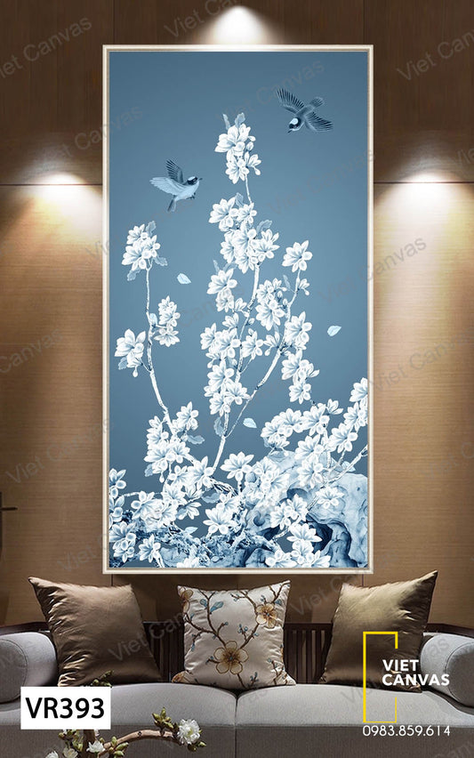 Tranh Cây Hoa Và Đôi Chim - VR393