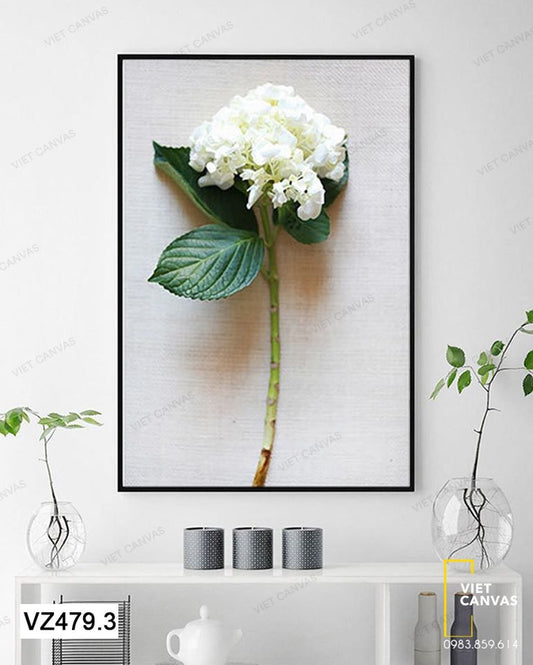 Tranh Nhánh Hoa Trắng Nở Rộ - VZ479.3