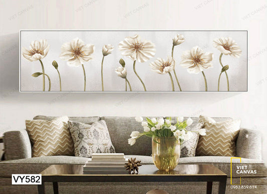 Tranh Những Bông Hoa Trắng Tinh Khôi - VY582