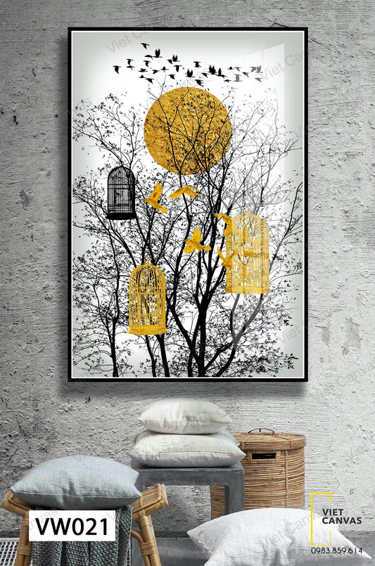 Tranh Những Cánh Chim Trên Cành Cây - VW021
