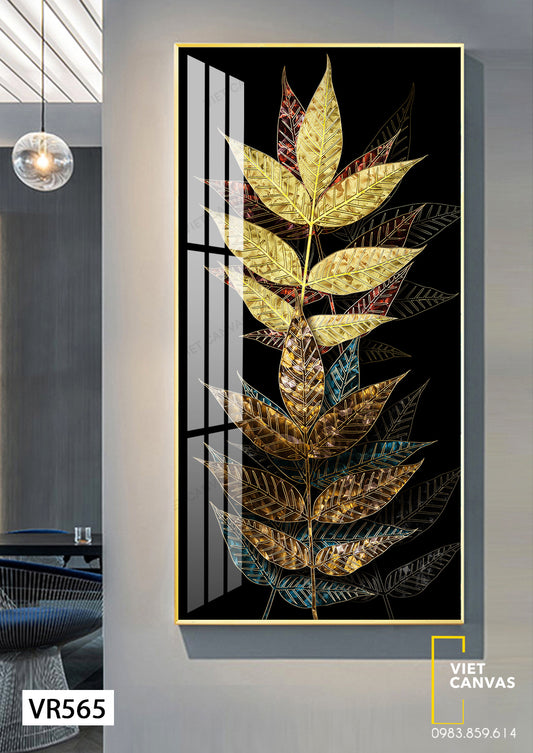 Tranh Cành Lá Tranh Trí Đẹp Ấn Tượng - VR565