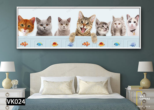 Tranh Những Chú Mèo Dễ Thương - VK024