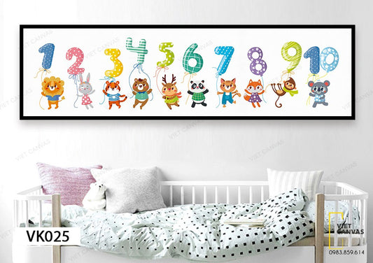Tranh Những Con Số Sắc Màu - VK025
