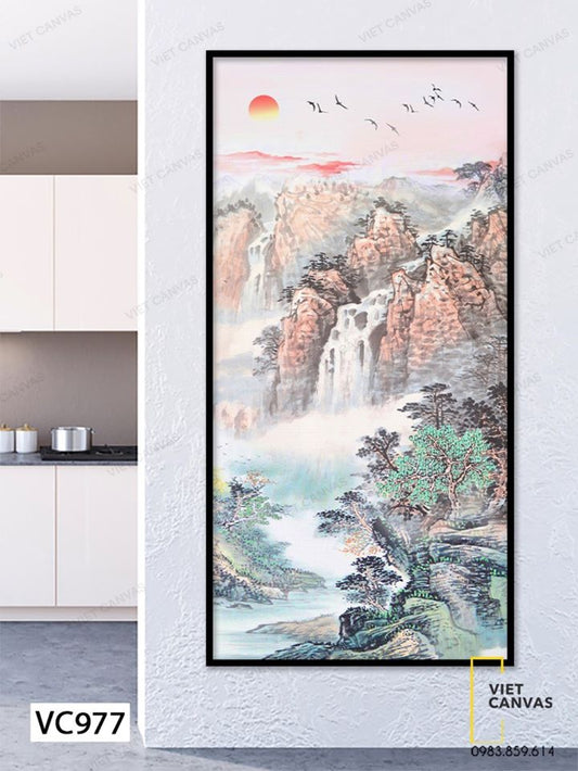 Tranh Những Đồi Núi Đồ Sộ - VC977
