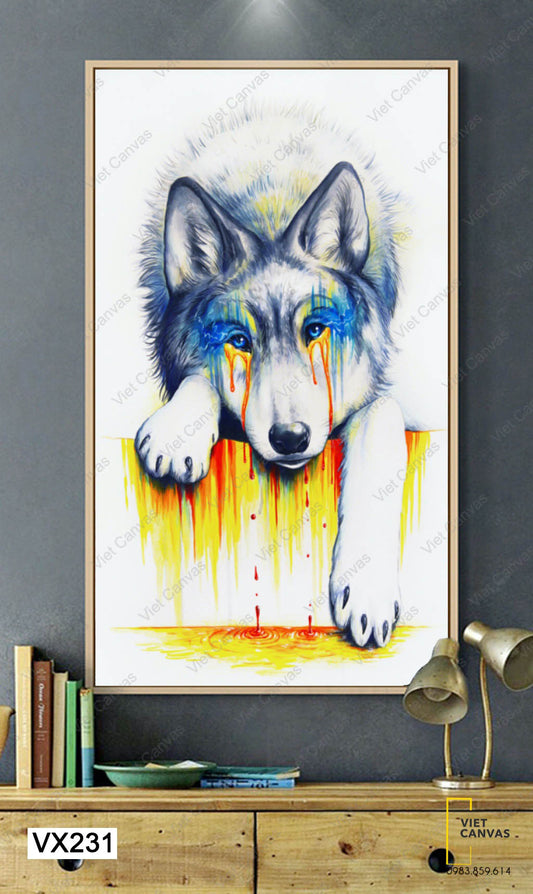 Tranh Những Giọt Nước Mắt Của Chú Chó - VX231