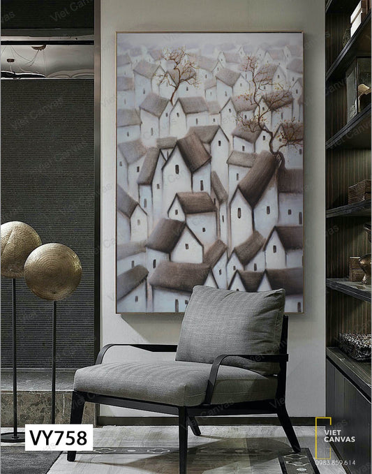 Tranh Những Ngôi Nhà Cổ Xưa - VY758