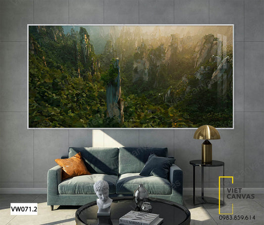 Tranh Những Ngọn Đồi Cao Vút Giữa Rừng - VW071.2