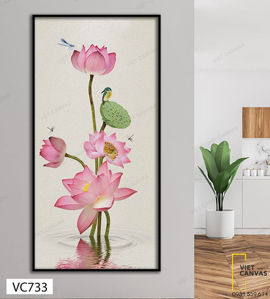 Tranh Những Nhánh Sen - VC733