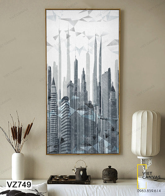 Tranh Những Tòa Cao Ốc - VZ749