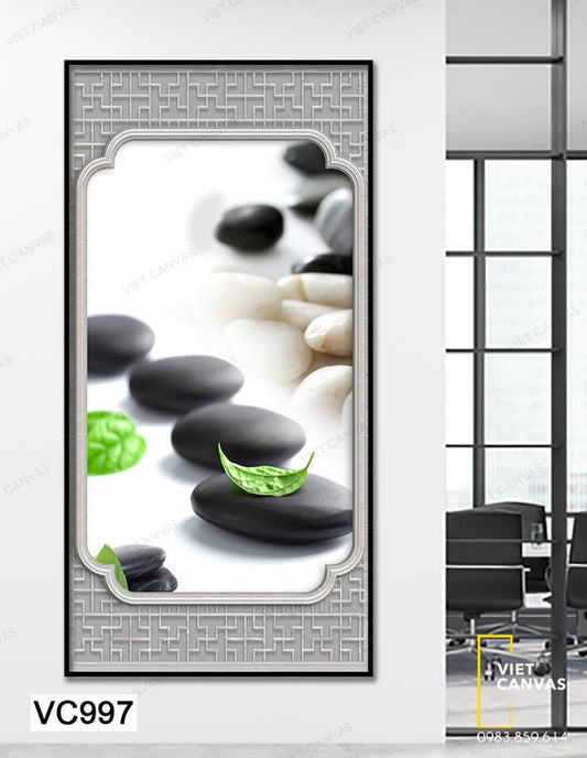 Tranh Những Viên Đá Trắng Đen Sang Trọng - VC997