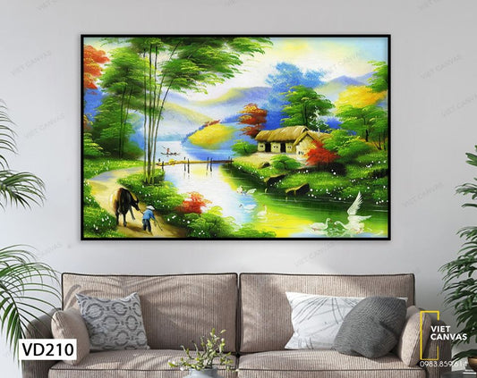 Tranh Phong Cảnh Làng Quê Yên Bình - VD210