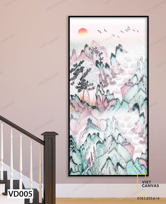 Tranh Phong Cảnh Núi Rừng Hùng Vĩ - VD005