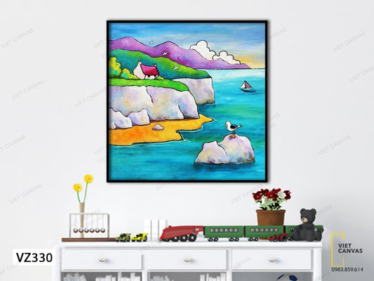 Tranh Quê Hương Bình Yên - VZ330