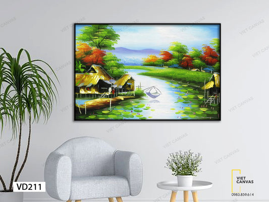 Tranh Quê Hương Thanh Bình - VD211