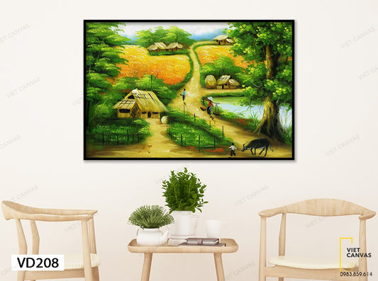 Tranh Quê Hương Bình Yên - VD208