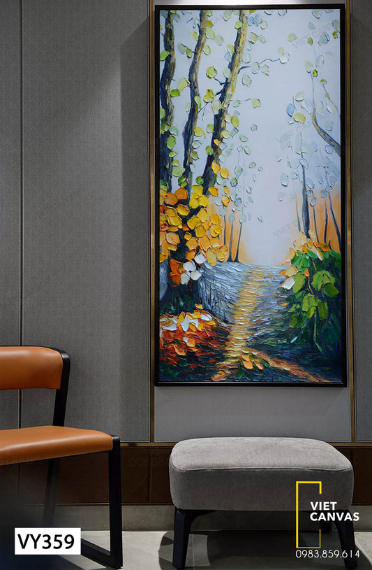 Tranh Rừng Cây Lá Mùa Thu - VY359