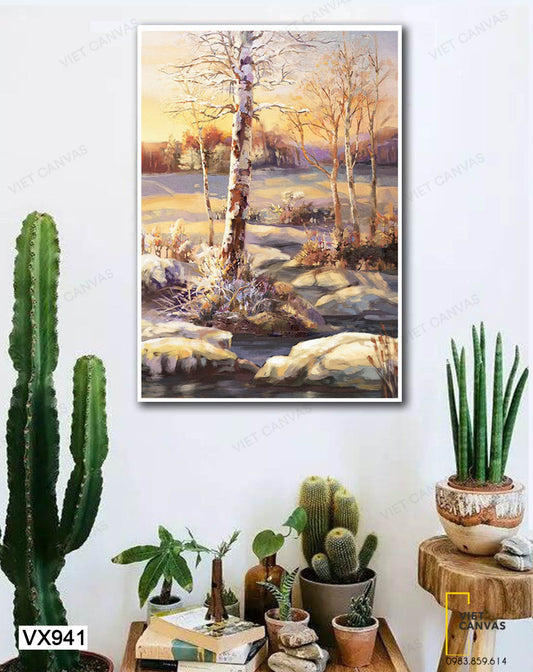 Tranh Rừng Cây Sang Thu - VX941
