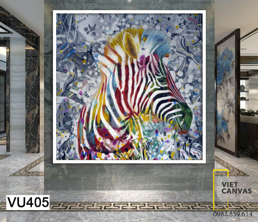 Tranh Chú Ngựa Vằn - VU405