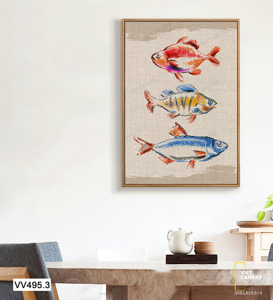 Tranh Những Chú Cá Đại Dương - VV495.3