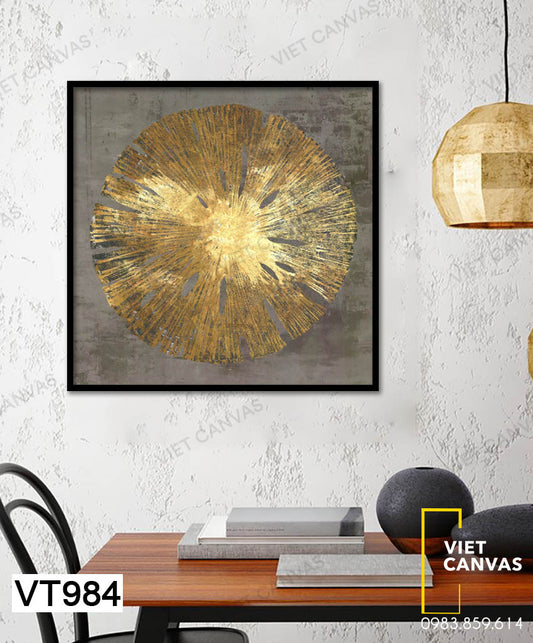 Tranh Sắc Vàng Trừu Tượng - VT984