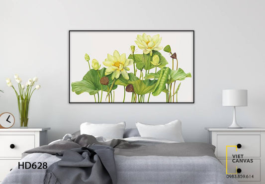 Tranh Sen Thuần Khiết - HD628